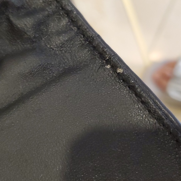 VTG Ganson Woven Leather Navy Purse Shoulder bag Cross… - Picture 7 of 7